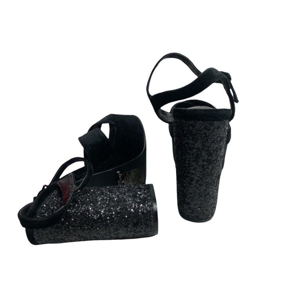 Primadonna Velvet Glitter Heels - Picture 3 of 7